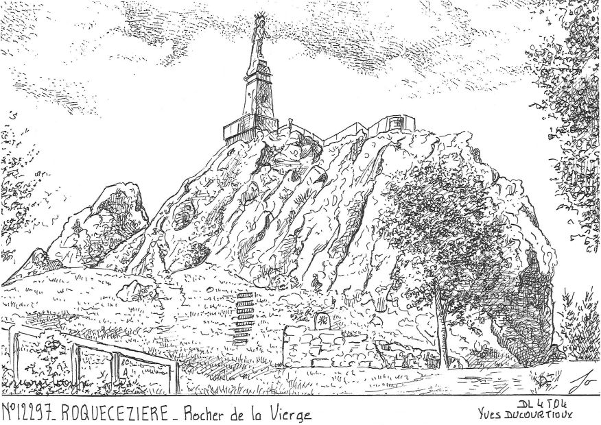 N 12297 - LAVAL ROQUECEZIERE - rocher de la v. roquecezire